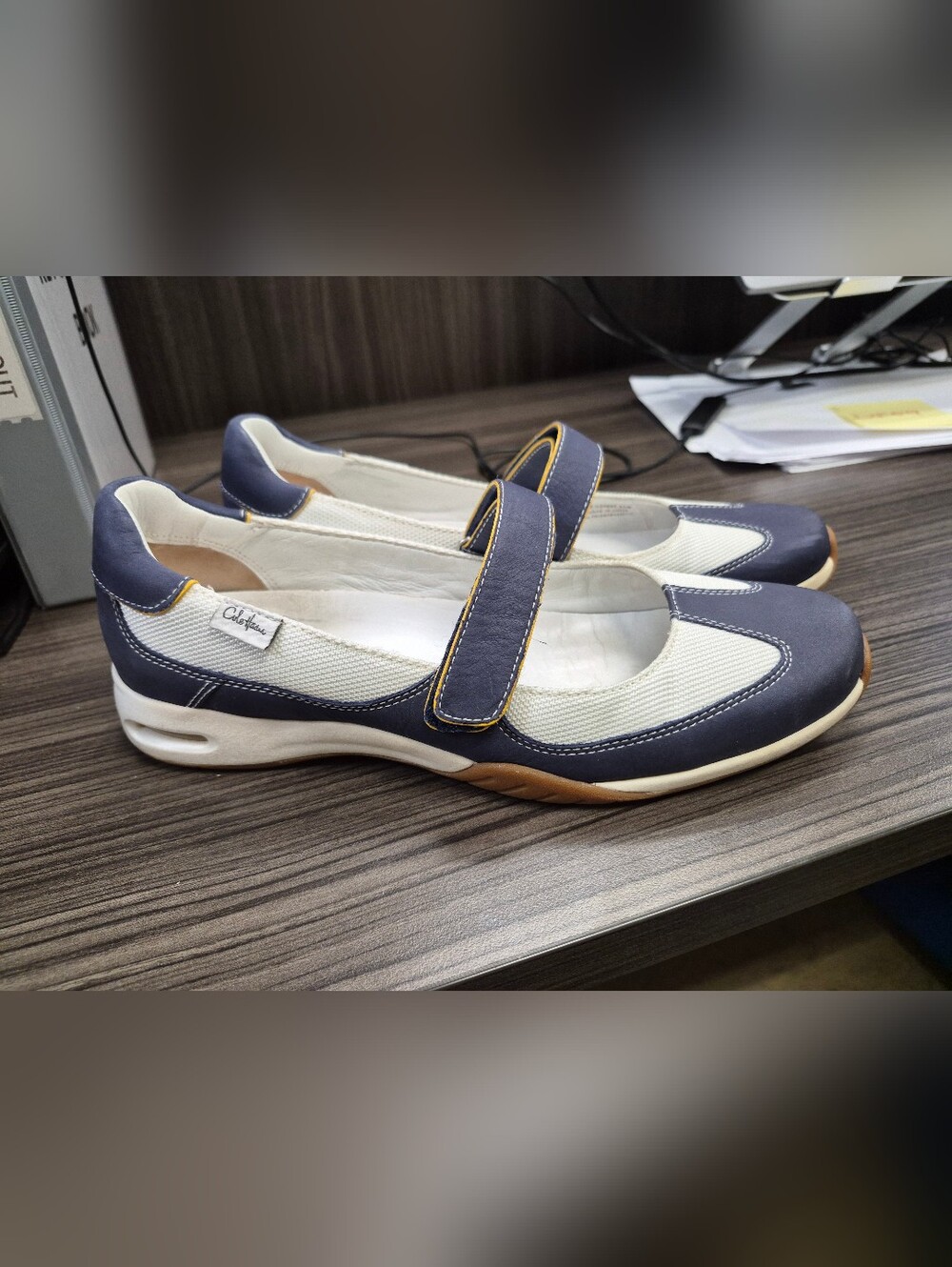 Cole Haan X Nike Air Blue White Mary Jane Sneakers